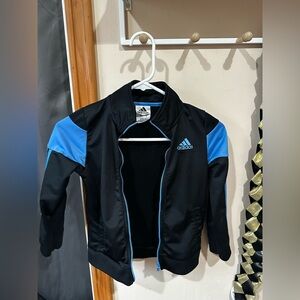 Adidas Kids Black and Blue Jacket size 6